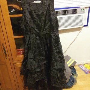 High Low Black Lace Dress